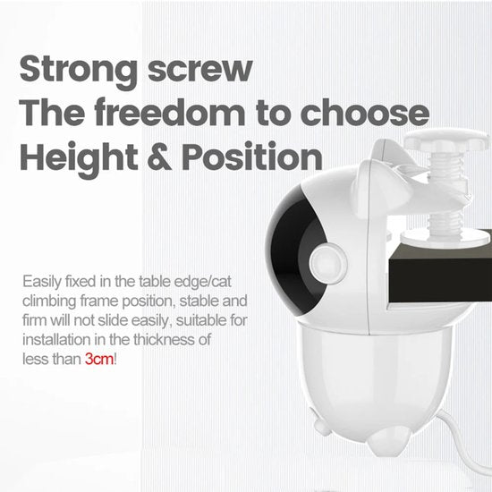 Automatisch Katten Speelgoed – Interactieve LED Laser 360° Rotatie - Katten laser speelgoed - Smart Huisdier Speeltje – Katten Speelgoed Accessoires – Voor Binnen & Buiten – Duurzaam & Slim