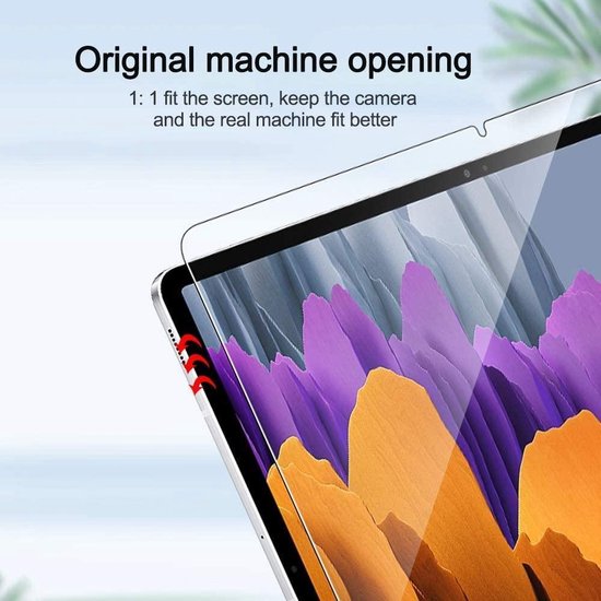 Screenprotector – Geschikt voor Samsung Galaxy Tab S8 Plus/S7 FE/S7 Plus 12.4 – Gehard Glas – Anti-kras – 3 stuks-tabletscreenprotectors-Ilumina Benelux
