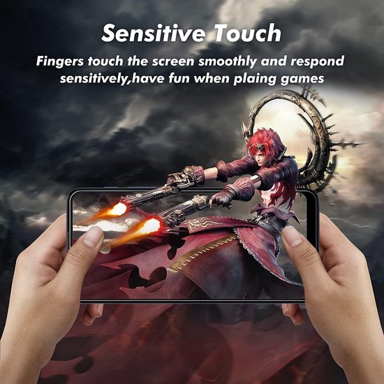 Full Cover Screenprotector - Geschikt voor Motorola Moto E20 / E30 / E40 - 9H Glas (3-Pack)