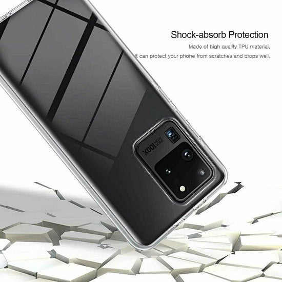 Samsung Galaxy S20 Hoesjes – Dubbelzijdig 360° Full Cover – Transparant – Schokbestendig – Transparant-Ilumina Benelux