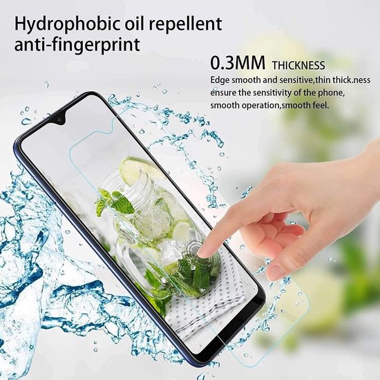 Samsung Galaxy A10e Hoesjes – Soft TPU Siliconen Backcover – 2x Gehard Glas Screenprotector – Zwart-Ilumina Benelux