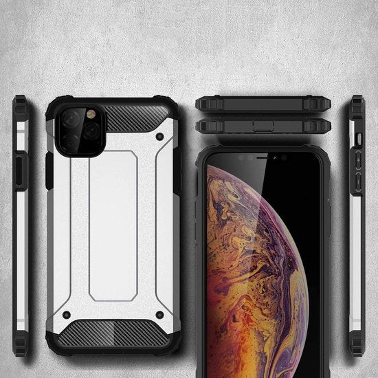 iPhone 12 Pro Max Hoesjes – Heavy Duty Backcover – Schokbestendig – Incl. 2x Gehard Glas Screenprotector – Goud-Ilumina Benelux