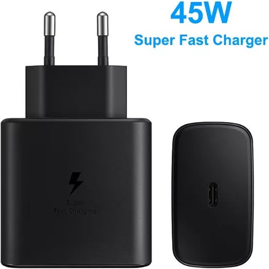 USB-C Oplaadkabel – Geschikt voor Samsung/Oppo/OnePlus/Motorola/Huawei/Sony/Switch/PS5 Controller/GoPro – 45W Snelladen – 1m-Oplader-Ilumina Benelux