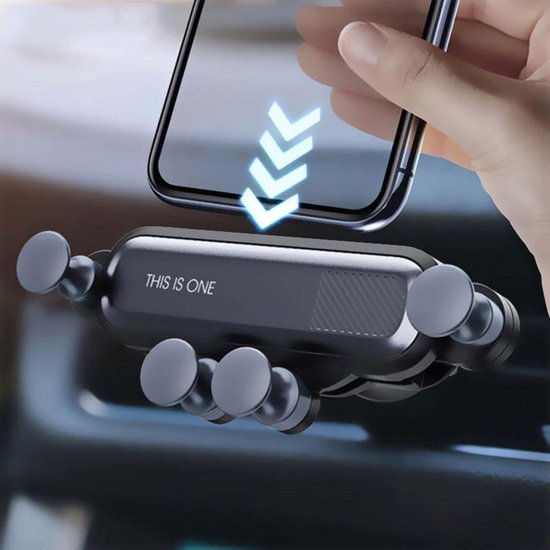 Telefoonhouder auto – Ventilatierooster & Dashboard – 360° Draaibaar – Geschikt voor iPhone & Samsung – Zwart-Telefoonhouders-Ilumina Benelux