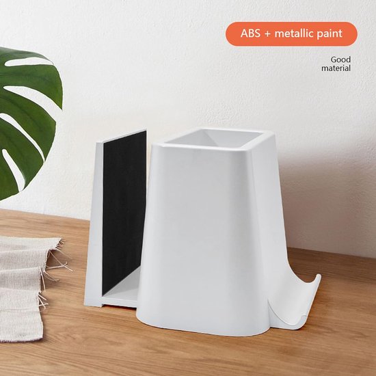 Bureau Desktop organizer - Pennenbakje - Pennenhouder - Tablet Houder Bureau - Telefoon Houder Tafel - Geschikt voor: Tablet & Telefoon - Wit