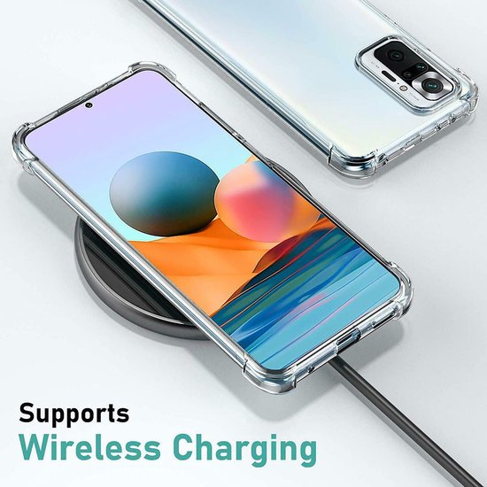 Xiaomi Redmi Note 10 Pro Hoesjes – Soft TPU Siliconen Backcover – Schokbestendig – Transparant-Ilumina Benelux