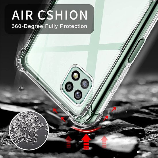 Samsung Galaxy A22 4G Hoesjes – Siliconen Backcover – Schokbestendig – Transparant-Ilumina Benelux