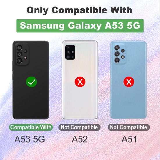 Samsung Galaxy A53 5G Hoesjes – Siliconen Backcover – Schokbestendig – Inclusief Screenprotector – Transparant-Ilumina Benelux