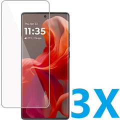 Screenprotector – Geschikt voor Motorola Moto G85 5G – Gehard Glas 9H – Anti-kras – 3-Pack – Transparant