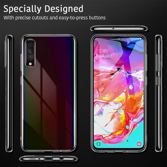 Samsung Galaxy A70/A70S Hoesjes – Siliconen Backcover – Soft Touch – Transparant-Ilumina Benelux