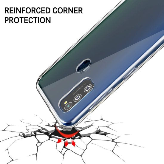 Samsung Galaxy M21 Hoesjes – Siliconen Backcover – Soft Touch – Schokbestendig – Transparant-Ilumina Benelux