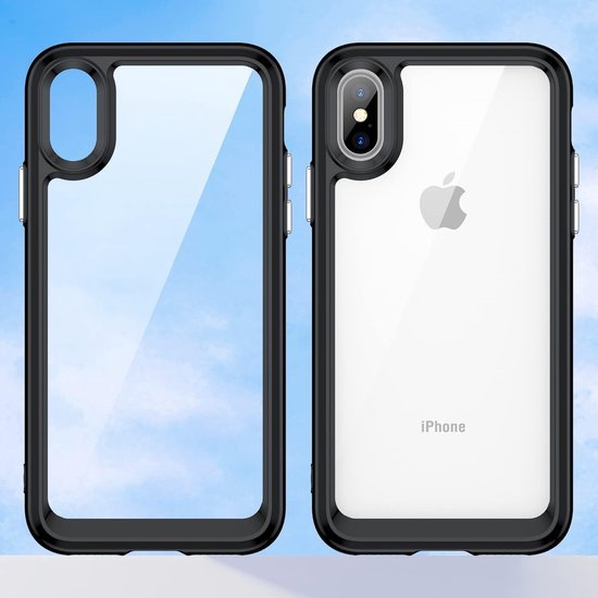 iPhone XR Hoesjes – Hybride Backcover – Transparant Acryl – Zachte TPU Bumper – Schokbestendig – Helder Transparant-Ilumina Benelux