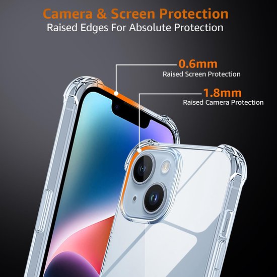 iPhone 13 Hoesjes – Crystal Clear Backcover – Schokbestendig – Transparant-Ilumina Benelux