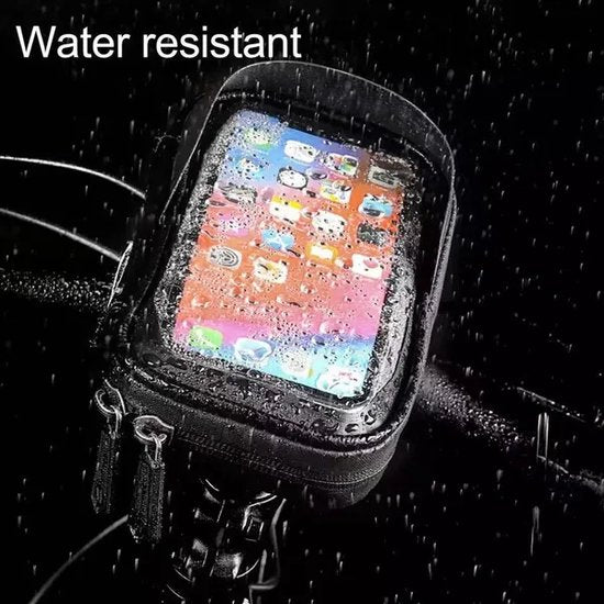 Telefoonhouder fiets – Waterdichte stuurtas – 360° draaibaar – Voor 6,5 inch telefoon – Zwart-Ilumina Benelux