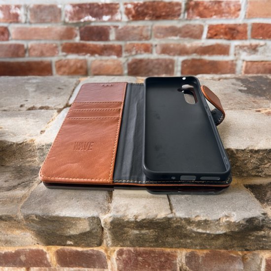 Samsung Galaxy S23 Ultra Hoesjes – Bookcase Portemonnee – Magneetsluiting – Pasjeshouder – Bruin-Ilumina Benelux
