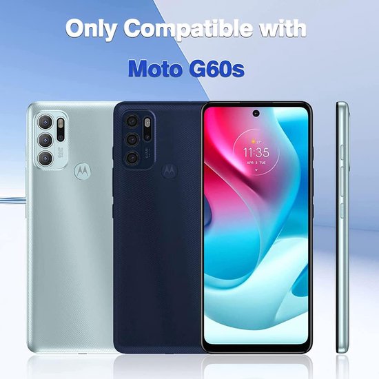 Motorola Moto G60s / G60 Hoesjes – Siliconen Backcover – Schokbestendig – Transparant – 2x Screenprotector-Ilumina Benelux