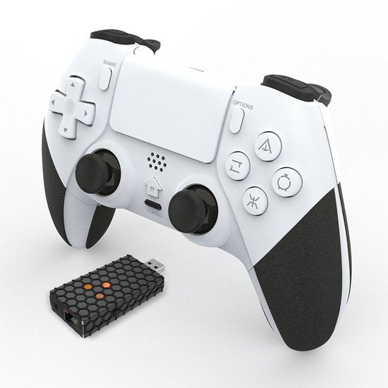 PS5 Controller – Draadloze Gamepad met Back Buttons – Turbo & Touchpad – Compatibel met PS5/PS4/PC – Wit-Ilumina Benelux