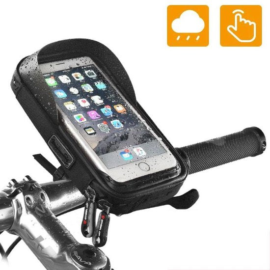 Telefoonhouder fiets – Waterdicht – 360° Draaibaar & Verstelbaar – Anti-Schok – Universeel Zwart-Ilumina Benelux