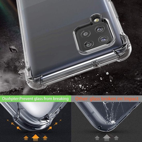 Samsung Galaxy A42 5G Hoesjes – Siliconen Backcover – Schokbestendig – Transparant-Ilumina Benelux