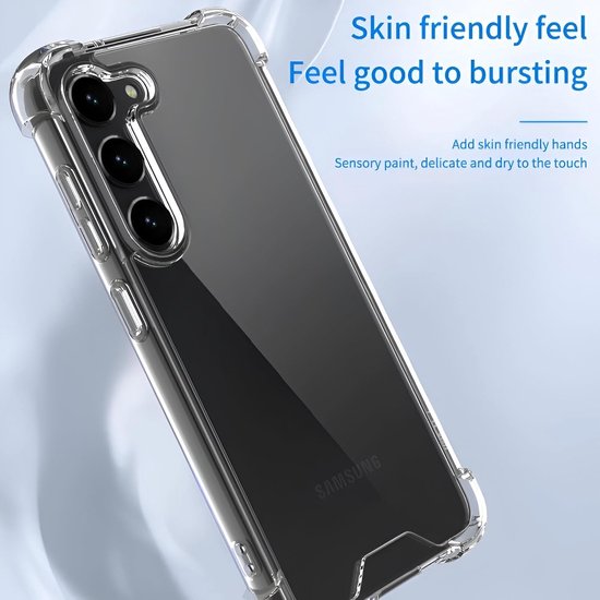 Shockproof Hoesje Geschikt voor Samsung Galaxy S23 Plus Met koord -  bordeaux - Cover - Nek Hanger - Koord Hoes