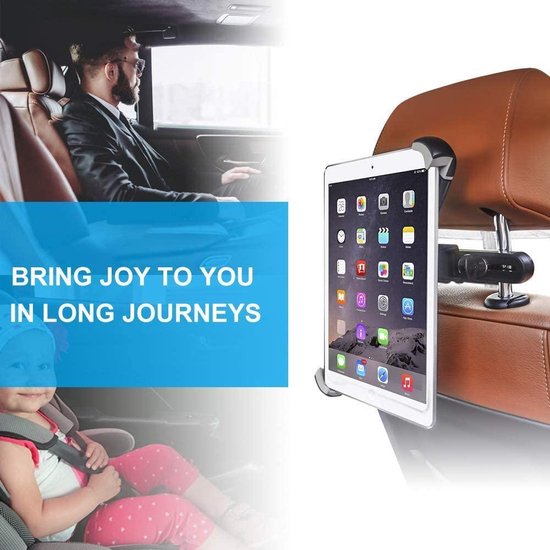 Tablet Houder Hoofdsteun Auto - Tablet Houder met Verstelbare Arm - Auto Accessories - Auto Houder Geschikt voor: iPad Pro Air Mini Samsung Galaxy tab en andere tablets