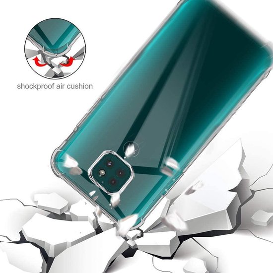 Motorola Moto E7 Plus Hoesjes – Soft TPU Siliconen Backcover – Schokbestendig – Transparant-Ilumina Benelux