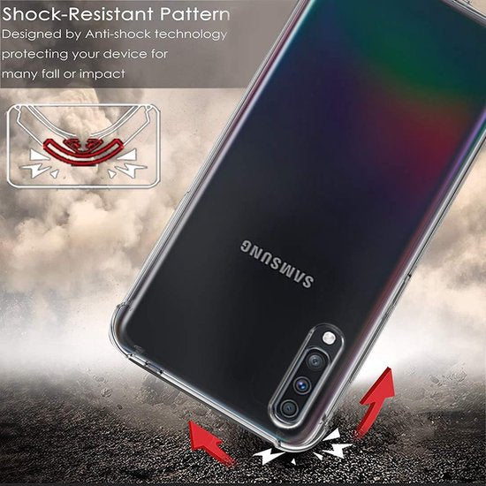 Samsung Galaxy A70S Hoesjes – Siliconen Backcover – Schokbestendig – Flexibel – Transparant-Ilumina Benelux