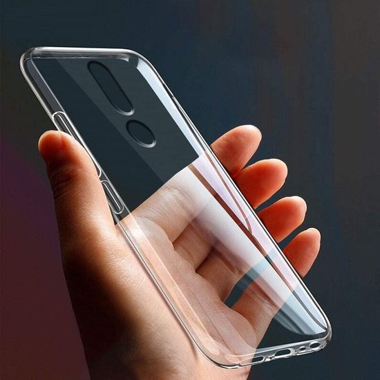 Nokia 2.4 Hoesjes – Transparante Siliconen Backcover – Inclusief 2x Screenprotector Gehard Glas – Anti Kras-Ilumina Benelux
