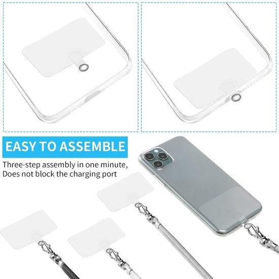 Samsung Galaxy A25 Hoesjes – Schokbestendige Backcover – Nekkoord Koord – Zwart-Ilumina Benelux