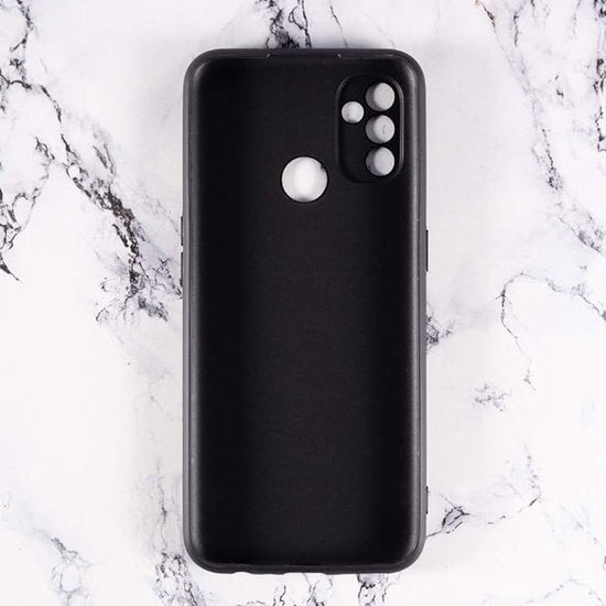 OnePlus Nord N100 Hoesjes – Siliconen Backcover – Soft Silicone – Schokbestendig – Zwart-Ilumina Benelux