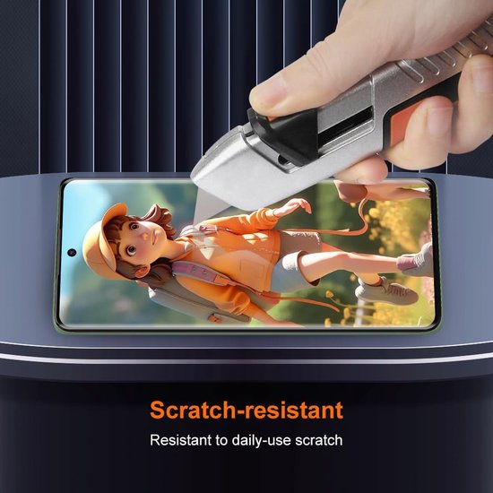 Full Cover Screenprotector - Geschikt voor Motorola Edge 40 / Edge 40 Neo - 9H Glas (3-Pack)