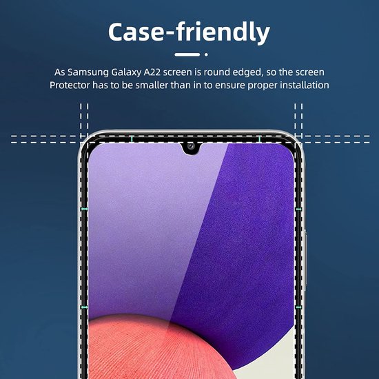 Samsung Galaxy A22 4G Hoesjes – Siliconen Backcover – Schokbestendig – Transparant – Inclusief Screenprotector