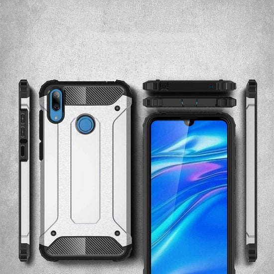 Samsung Galaxy A11 Hoesjes – Armor Hybrid Backcover – Schokbestendig – Blauw-Ilumina Benelux