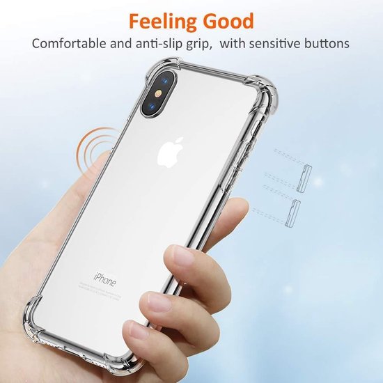 iPhone Xs Max Hoesjes – Transparante Backcover – Schokbestendig – Shock Proof-Ilumina Benelux