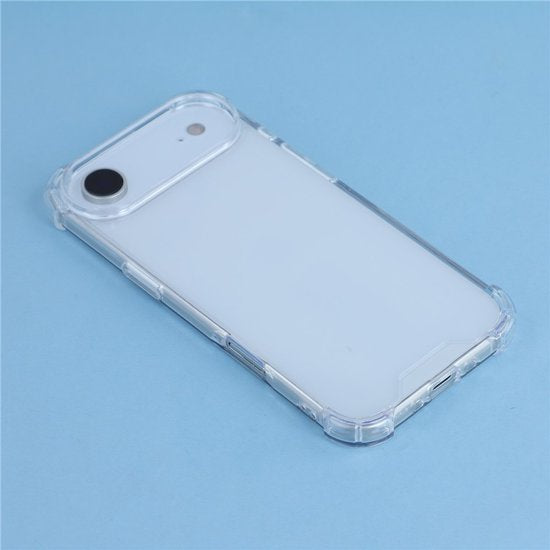 iPhone 17 Air Hoesjes – Anti-Shock Siliconen Backcover – Transparant – 2x Screenprotector Gehard Glas – 2x Camera Lens Protector-Ilumina Benelux