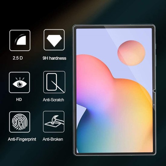 Screenprotector – Geschikt voor Samsung Galaxy Tab S7 FE/S7 Plus/S8 Plus – Gehard Glas 9H – Anti-kras-tabletscreenprotectors-Ilumina Benelux