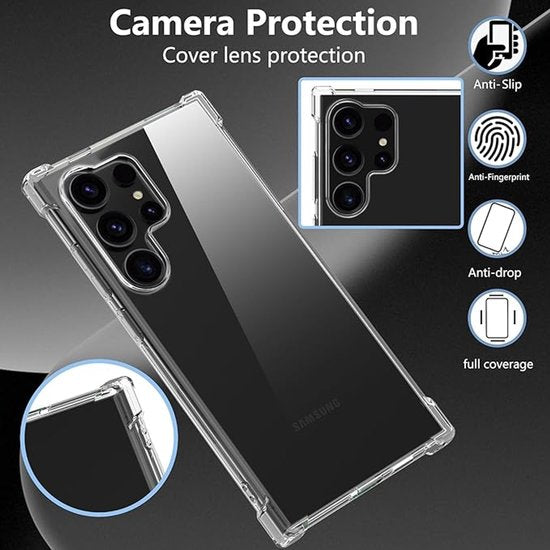 Samsung Galaxy S25 Ultra Hoesjes – Siliconen Backcover – Schokbestendig – Flexibel – Transparant-Ilumina Benelux