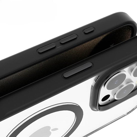 iPhone 16 Pro Hoesjes – Magnetische Backcover – MagSafe Compatibel – Mat Wit-Ilumina Benelux