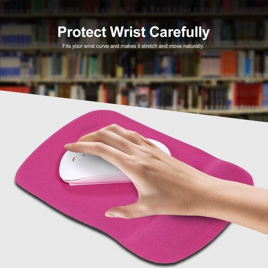 Muismat met polssteun – Zachte gel – Ergonomisch comfort – Geschikt voor PC laptop MacBook – Zwart-Muismat-Ilumina Benelux