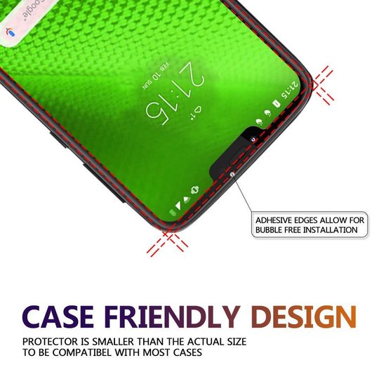 Screenprotector - Geschikt voor Motorola Moto G7 Power Screen Protector [2 - 9H Glas (1-Pack)