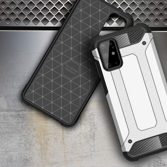 Samsung Galaxy S20 Plus Hoesjes – Armor Hybrid Backcover – Schokbestendig – Blauw-Ilumina Benelux