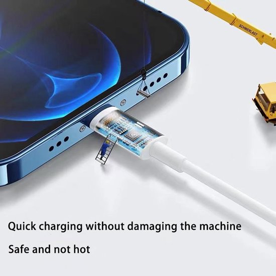 Lightning Oplaadkabel – Geschikt voor iPhone & iPad – USB-A – 1 Meter – 4-Pack – Wit-USB-Kabels-Ilumina Benelux