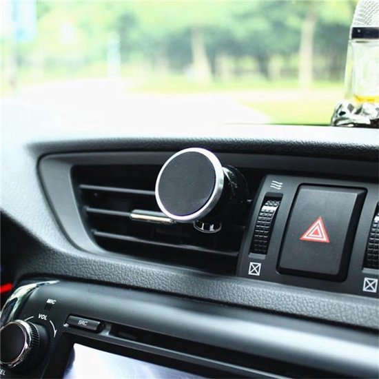 Telefoonhouder auto – Ventilatierooster – Magnetisch – Universeel – Zwart-Telefoonhouders-Ilumina Benelux