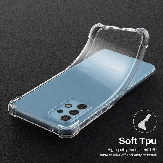 Samsung Galaxy A52/A52s Hoesjes – Transparante Siliconen Backcover – Flexibel – Schokbestendig-Ilumina Benelux