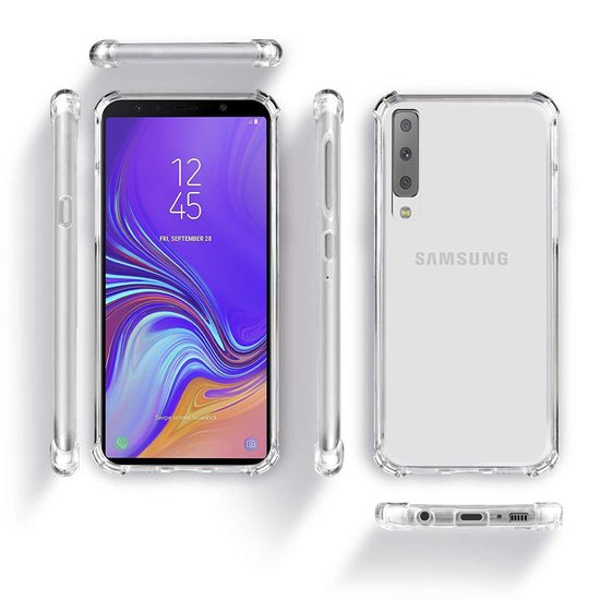 Samsung Galaxy A7 2018 Hoesjes – Shockproof Backcover – Schokbestendig – Transparant-Ilumina Benelux