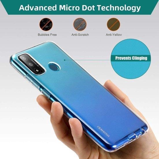 Huawei P Smart 2020 Hoesjes – Transparante TPU Siliconen Backcover – Soft Case – Incl. Gehard Glas Screenprotector-Ilumina Benelux