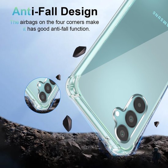 Shockproof Hoesje Geschikt voor Samsung Galaxy A16 Met koord -  rood - Cover - Nek Hanger - Koord Hoes