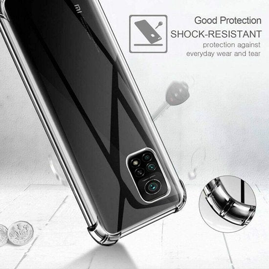 Xiaomi Mi 10T / 10T Pro 5G Hoesjes – Siliconen Backcover – Schokbestendig Bumper – Transparant-Ilumina Benelux