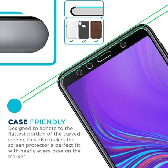 Samsung Galaxy A7 2018 Hoesjes – Transparante TPU Siliconen Backcover – Soft Grip – Inclusief 2x Gehard Glas Screenprotector-Ilumina Benelux