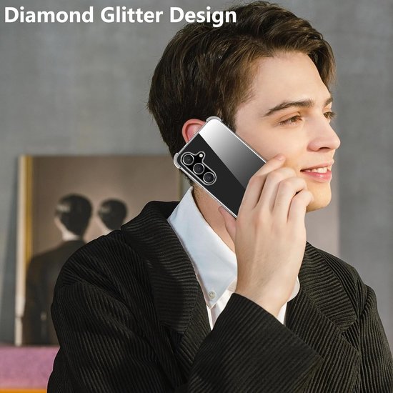 Samsung Galaxy S24 Hoesjes – Siliconen Backcover – Schokbestendig – Transparant – Inclusief 2x Screenprotector-Ilumina Benelux